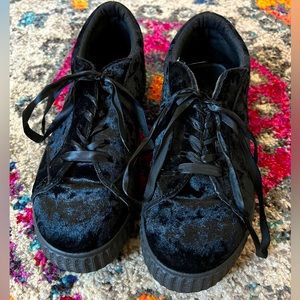 Crushed Velvet Sneakers